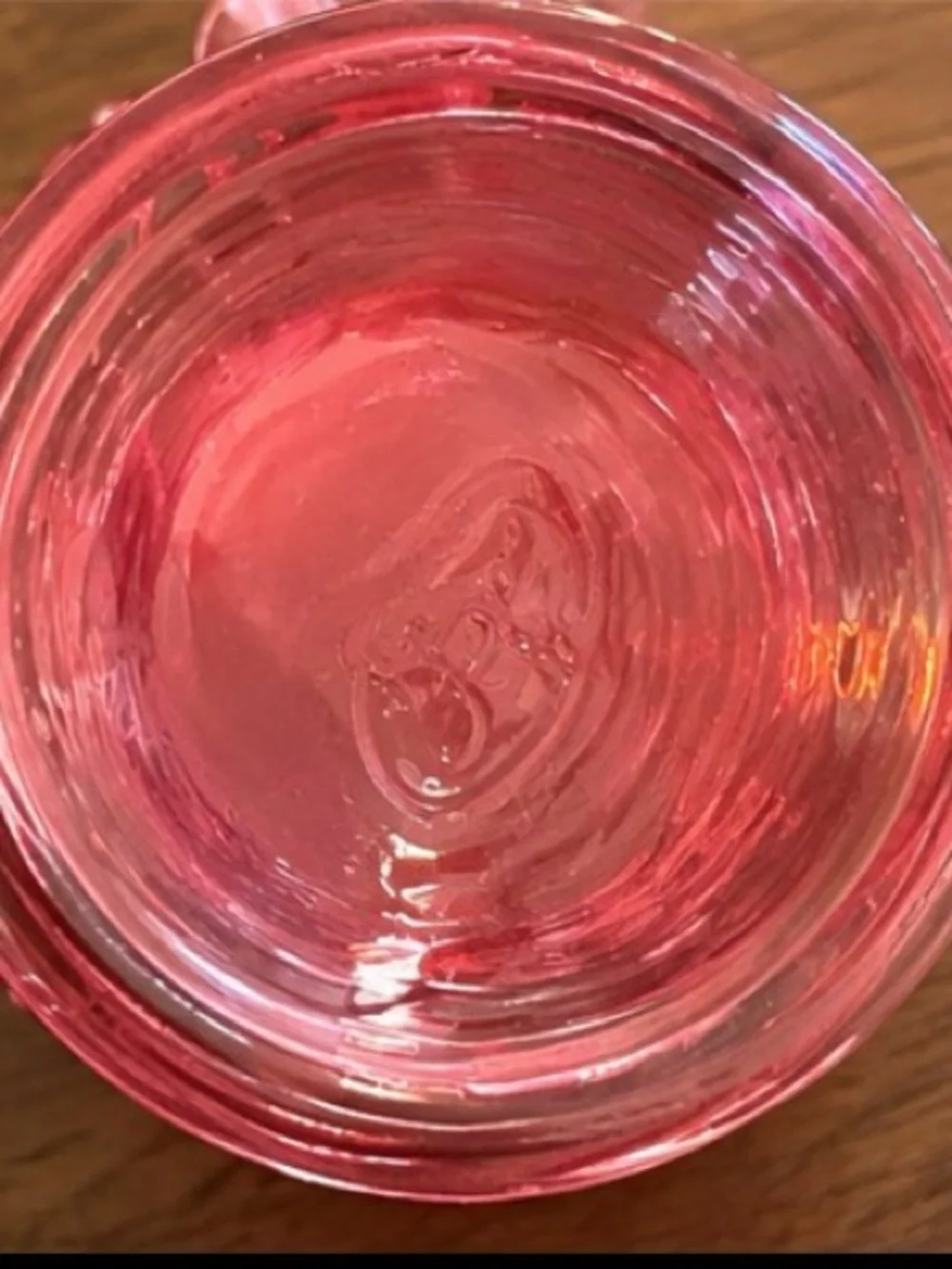 Fenton Cranberry Pink Ruffled Hobnail Glass Vase